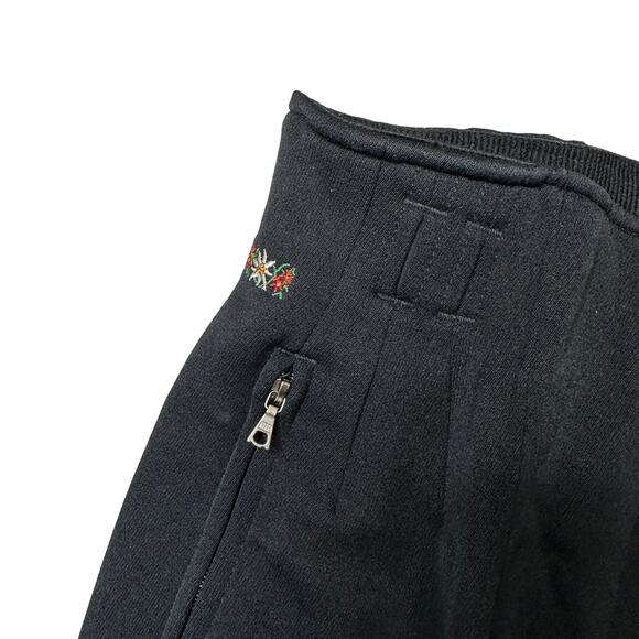 Postcard of Italy Black Stirrup Ski Pants, Black Size 10 - Picture 4 of 6